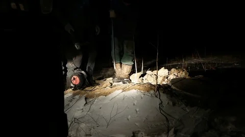 Work is working with circular saw Stock Footage 73802468