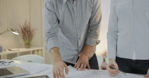 The work of young creative designers in the office Stock Footage 81577550