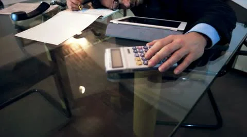 Workaholic sleeping at the office Stock Footage 21949576