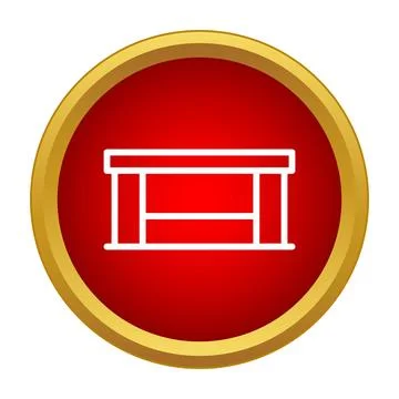 Workbench icon showing carpentry and woodworking equipment Stock Illustration