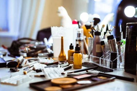 Workbench in the salon 库存照片