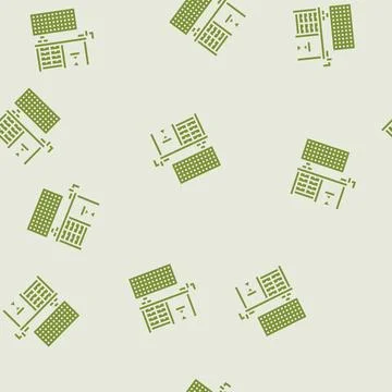 Workbench tools glyph seamless pattern Stock Illustration