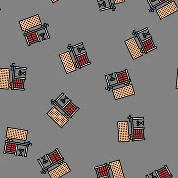 Workbench tools vector seamless pattern Illustrazione stock
