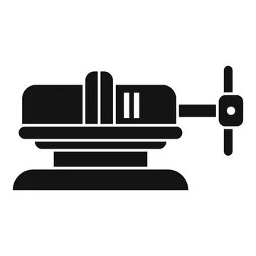 Workbench vise tool for clamping workshop equipment Illustrazione stock