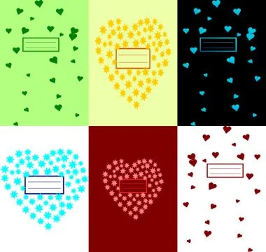 Workbook cover set Stock Illustration