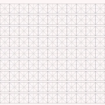 Workbook for writing hieroglyphs. Lined paper for printing. Geometric pattern Stock Illustration