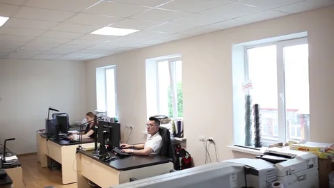 Workdays Manager, engineer, Office, business Stock Footage 88437727