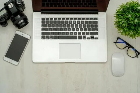 Workdesk_clean2 Stock Photos