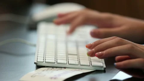 To worke with a computer 8 Stock Footage 308103104