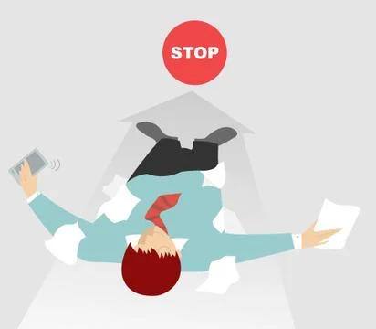 Worked hard? Have a rest Stock Illustration