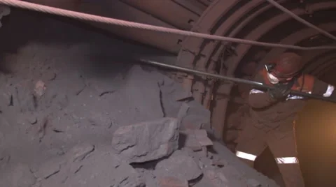 Worked as a miner Stock Footage 58006488
