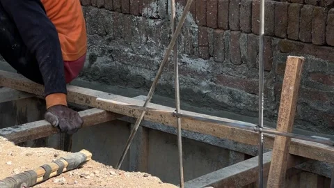 Worker activities in culvert construction Video stock 285150742