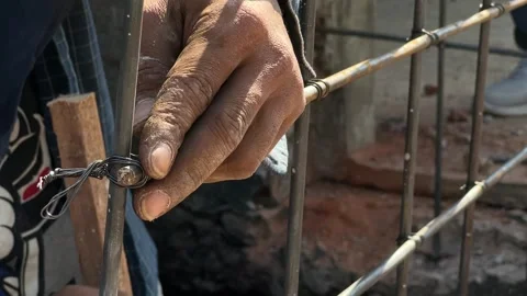 Worker activities in culvert construction Video stock 285150773