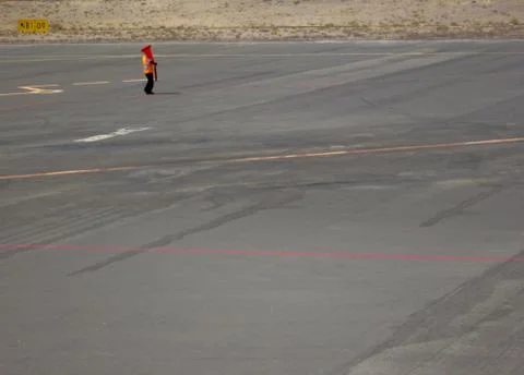 Worker at airport Stock Photos