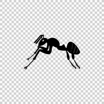 A worker ant, ant garden insect Stock Illustration