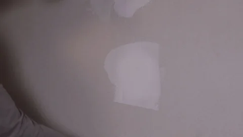 Worker Applies Plaster To The Wall With A Spatula Stock Footage 101317062