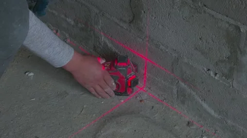 Worker apply plaster on the wall in pandemic 14.05.2020 Stock Footage 130426068