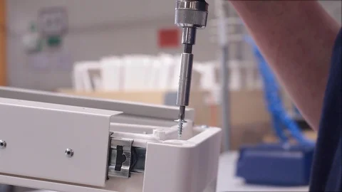 Worker at the Assembly Line Stock Footage 101348534