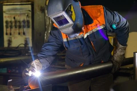 Worker assembly shop Stock Photos