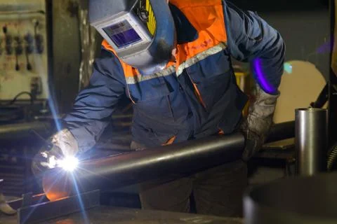 Worker assembly shop Stock Photos