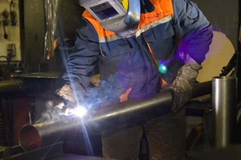 Worker assembly shop Foto stock