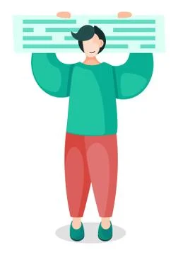 Worker Assistant Planning Business Time, project Stock Illustration