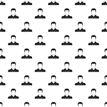 Worker avatar pattern vector seamless イラスト素材