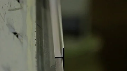 Worker bending metall construction Stock Footage 65286306