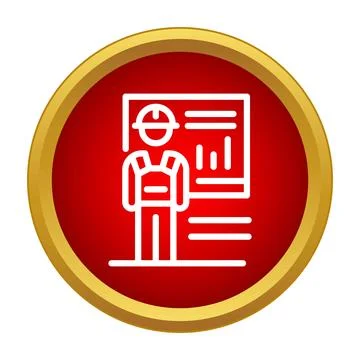 Worker with blueprint and graph planning construction project Illustrazione stock