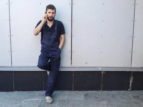 Worker on a break Foto stock