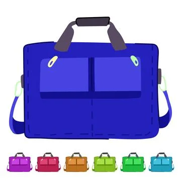 Worker briefcase leather vector cartoon graphic Illustration