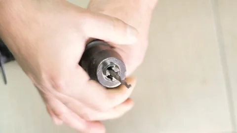 Worker change the drill bit Video stock 74666658