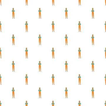 Worker character pattern demonstrating various service professions 스톡 일러스트