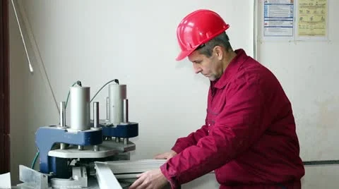 Worker Checking Quality of Weld Stock Footage 20617289