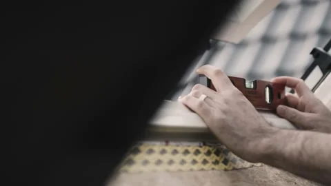 Worker checking window level Stock Footage 149292787