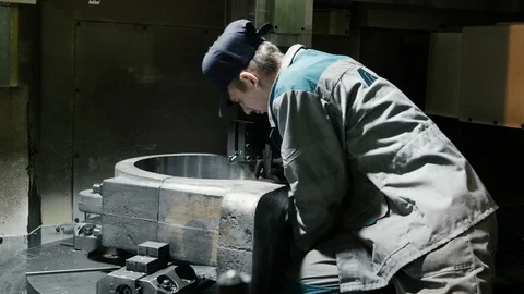 Worker checks the accuracy of work. Stock Footage 101691580