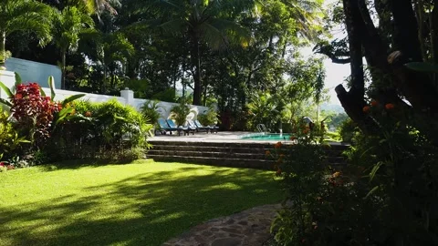 Worker Cleaning the Pool Video stock 288235185