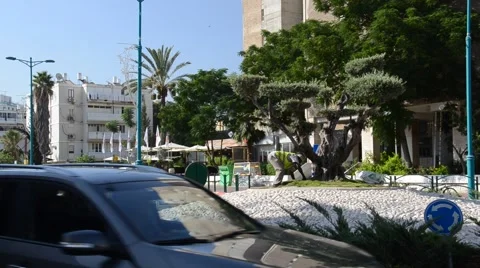 Worker on cleaning up of territory Stock Footage 40297386