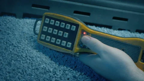 Worker Collapses With Flashing Unit Outside Stock Footage 345851789
