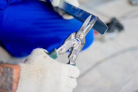 Worker on a consruction site Stock Photos