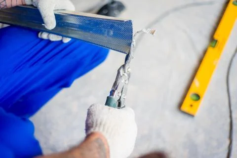 Worker on a consruction site Stock Photos