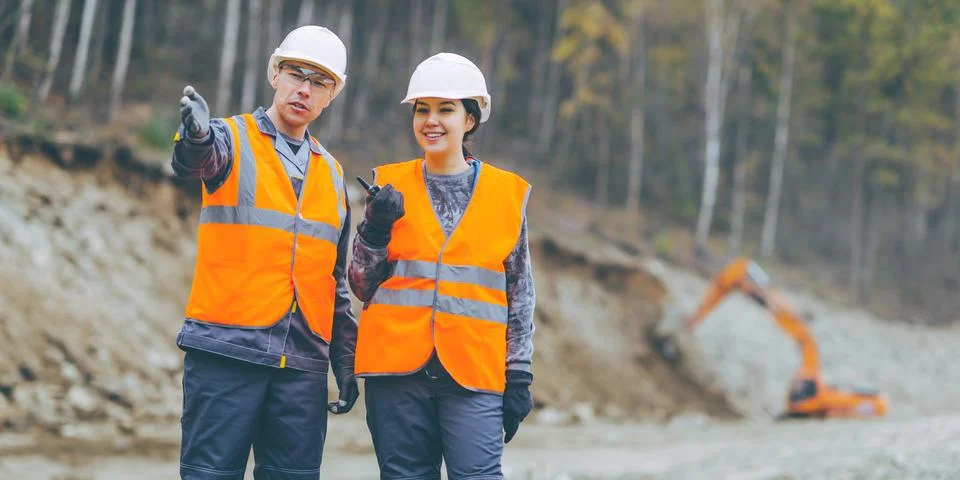 Worker construction build Stock Photos