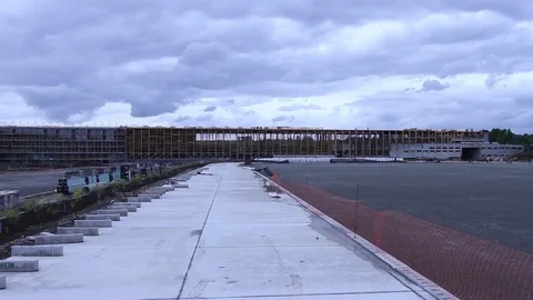 Worker on construction site Stock Footage 77099723