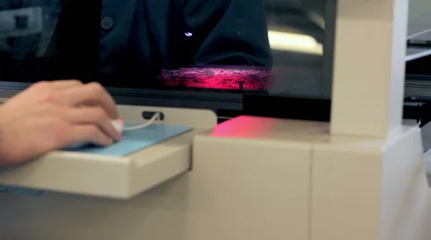 Worker controlling quality of PCB boards Stock Footage 50304138