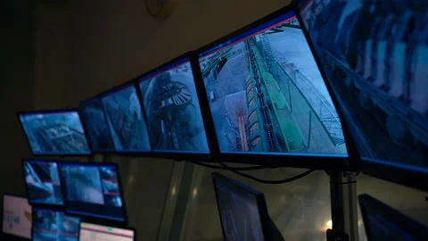 Worker Controls The Robot And The Conveyor Of The Woodworking Plant Stock Footage 142711182