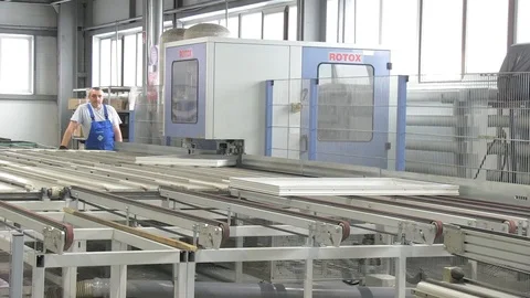 Worker on the conveyor Stock Footage 103373147