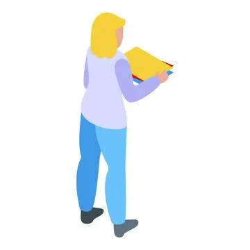 Worker digital printing icon, isometric style Ilustración de archivo