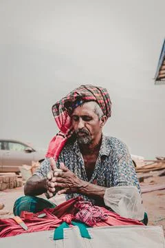 Worker doing his job Stock-Fotos