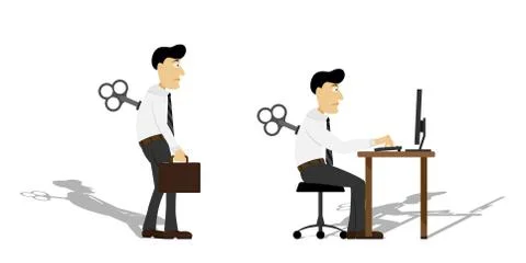 Worker doll Stock Illustration