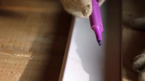 Worker draws a diagram Stock Footage 67320212